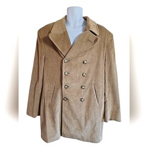 International Male X-Large Tan Corduroy Vintage Y2K Sports Coat Outerwear Jacket